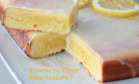 Un Brownie… blanc, au citron !