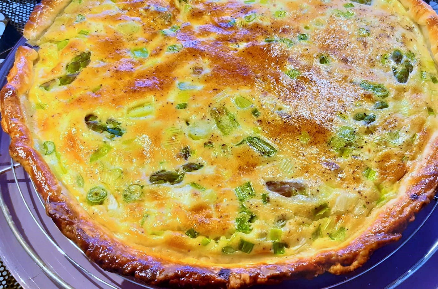 Quiche aux pointes d’asperges